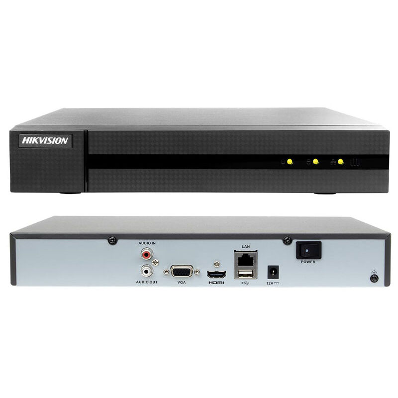 Nvr 4 canaux Hikvision onvif 8 mp H265+ H264 hdmi vga 4K P2P HWN-4104MH