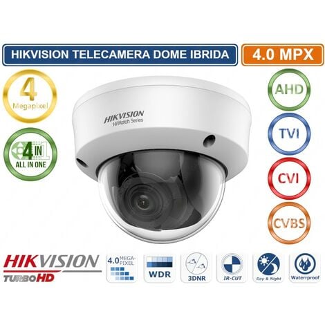 HIKVISION HWT-D340-VF TELECAMERA DOME VARIFOCALE 4IN1 TVI/AHD/CVI/CVBS  4MP IP66