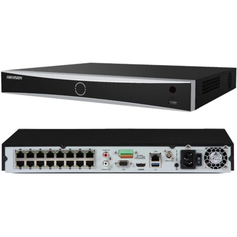 Hikvision Nvr 16Ch PoE Acusense AI Deeplearning DS-7616NXI-I2/16P/S