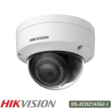 HIKVISION NX-815 Mini-Dome IP 4MPX, IR 30 M, Ottica fissa, WDR 120DB, IP67, IK10, 12VDC/PoE, Unisex-Adulto, Bianco
