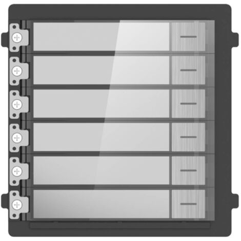 Hikvision Postazione esterna Intercom 6 pulsanti Acciaio Steel DS-KD-KK/S