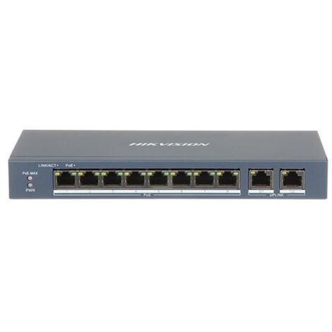 Hikvision Switch 8 Porte PoE Ethernet Unmanaged DS-3E0310P-E/M