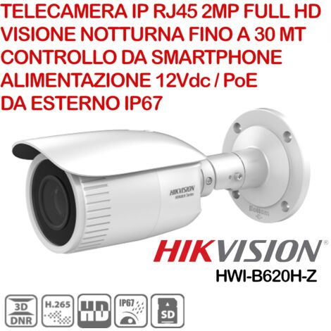 HIKVISION TELECAMERA BULLET 2.0 MEGAPIXEL  HWI-B620H-Z