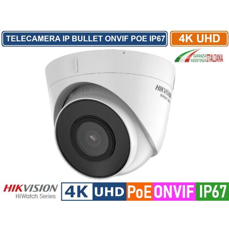 HIKVISION TELECAMERA DOME IP 8MP 4K ULTRA HD 2.8MM ONVIF POE H.265+ IP67