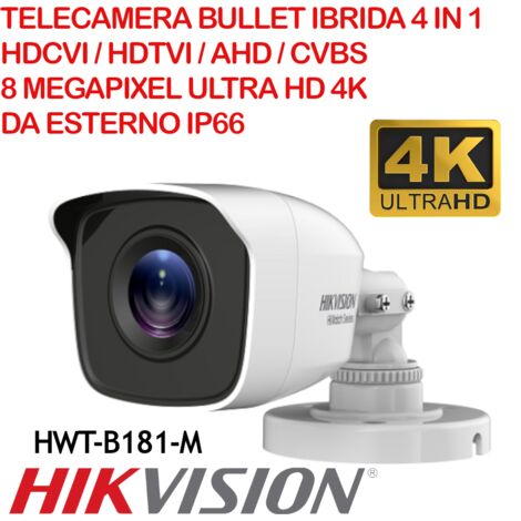 HIKVISION TELECAMERA METAL 8.0 MEGAPIXEL  HWT-B181-M