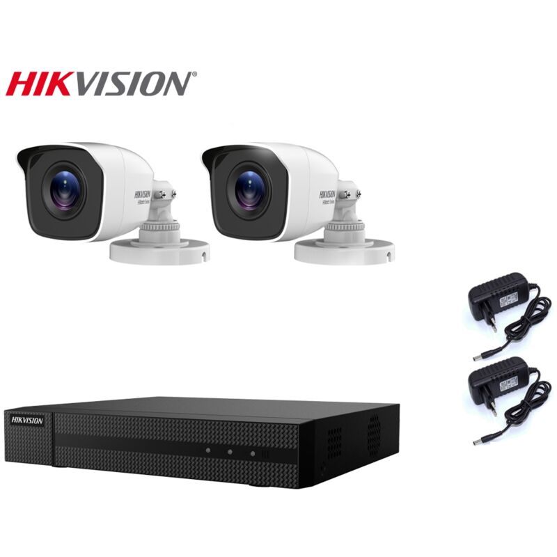 Hikvision - video surveillance kit 2 cameras 5 mpx dvr 4 canaux