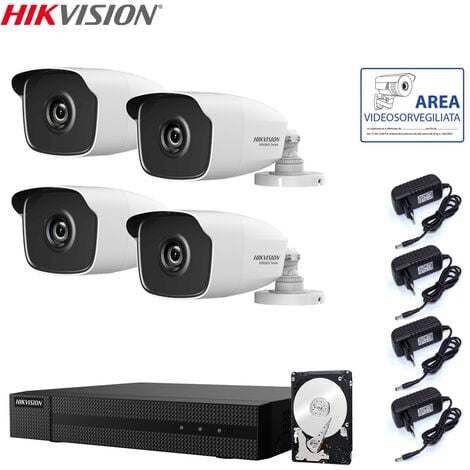 HIKVISION VIDEOÜBERWACHUNGSSET DVR 4 KANÄLE 4 KAMERAS 4 MPX HD 1 TB