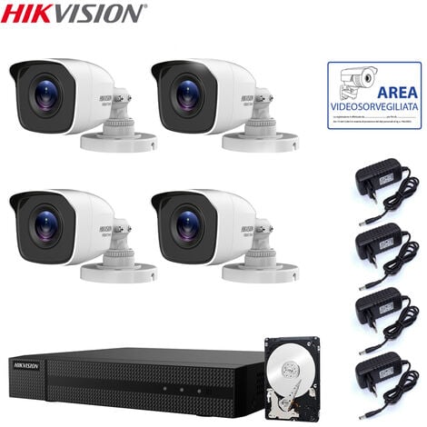 HIKVISION VIDEOÜBERWACHUNGSSET DVR 4 KANÄLE 4 KAMERAS 4 MPX HD 2 TB