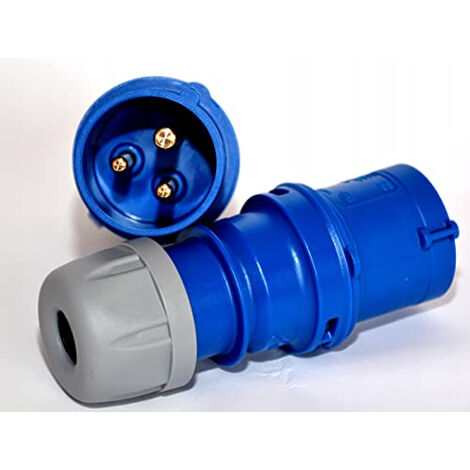 HILARK PRISES ET FICHES - ACCESSOIRES POUR CÂBLES ÉLECTRIQUES - PAQUET DE 10 (BLEU) PCE 013-6