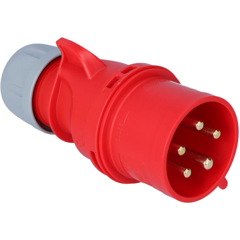 Hilark prises et fiches - accessoires pour câbles électriques paquet de 10 (rouge) PCE 025-6