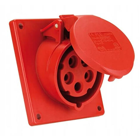 HILARK PRISES ET FICHES - ACCESSOIRES POUR CÂBLES ÉLECTRIQUES - PAQUET DE 10 (ROUGE) PCE 415-6