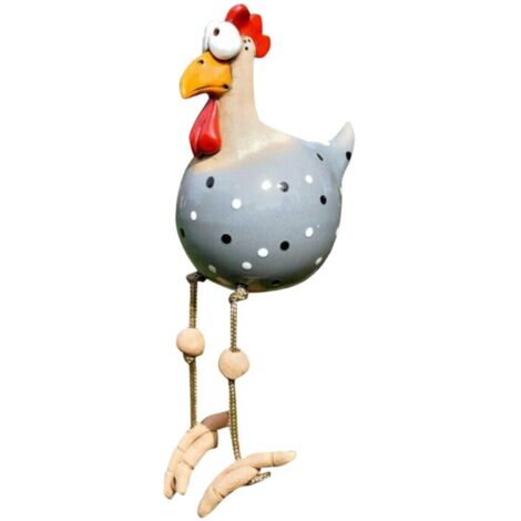 Hilde Dekorativer Hühnerstall aus Keramik - Tierfigur für Garten und Innenbereich