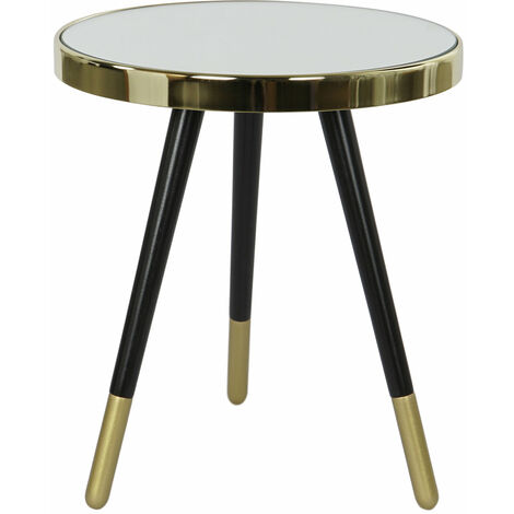 Hilfstisch im Stahlspiegel 42.5x42.5x48 Stahlspiegel Gold Multicolored Color Material Family Hilfstische Details Details