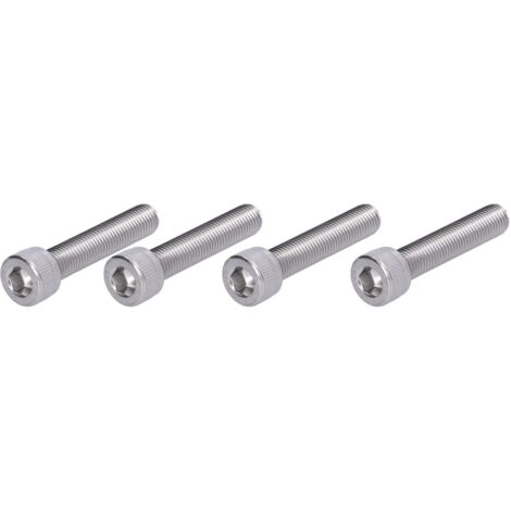 Hilitand 4 pezzi M10 Vite a testa cilindrica con esagono incassato Acciaio inossidabile A2 1,25 mm Fissaggio a macchina a passo fine (M1050)