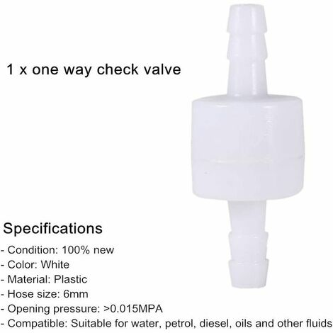 Valvola di non ritorno ad aria unidirezionale G 1/8"BSP valvola di