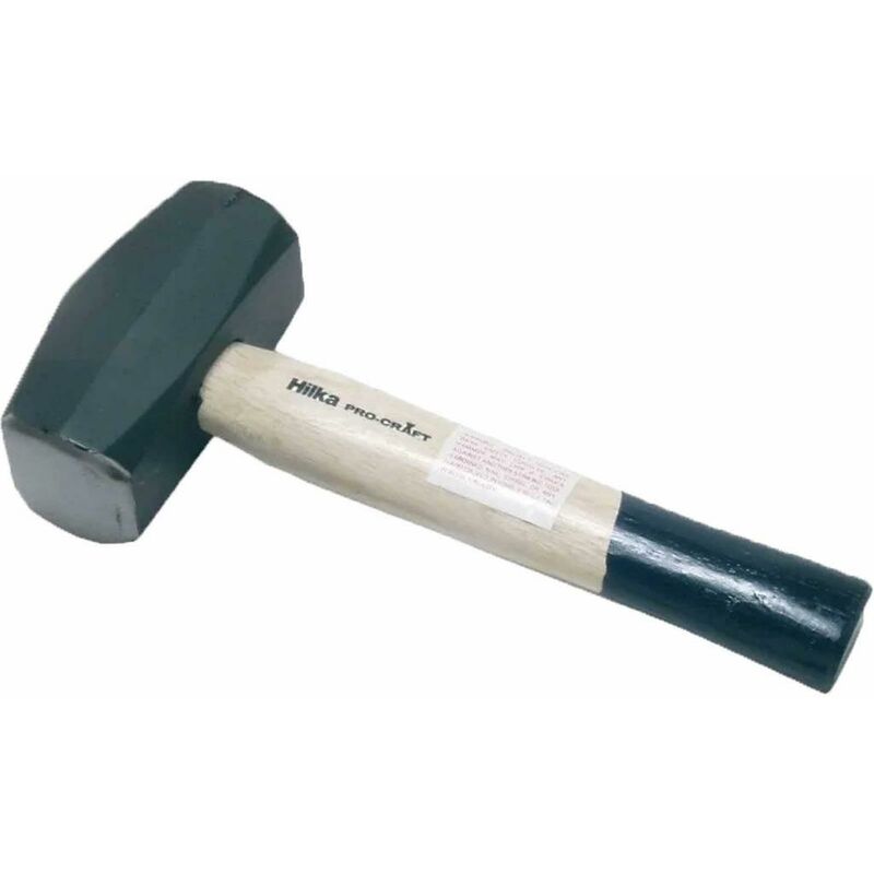 Hilka - Lump Hammer 2kg 4lb Wooden Handle Sledge Stone Club 54303440