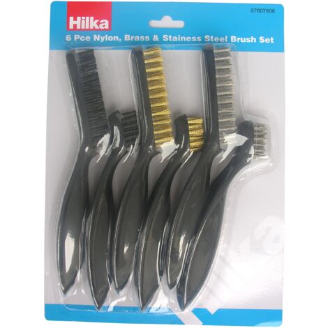 Hilka 67607906-7/9 di pollice set spazzola metallica (6 pezzi)