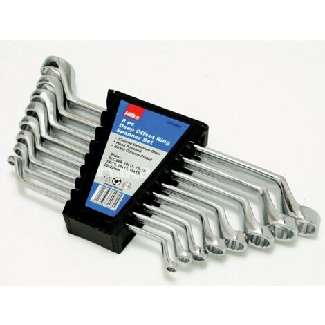 HILKA SPANNER SET 8PC OFFSET RING WRENCH COMBINATION METRIC 6-22MM 16700802