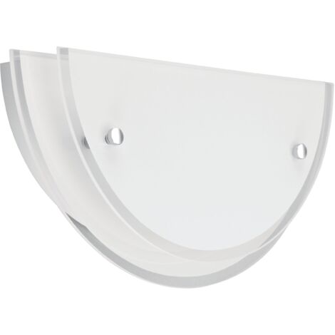 HILL Applique Mur E27 60W max. demi-lune verre opale Lpe non incl. ARIC 3978