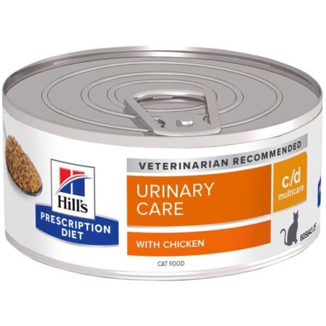 Hills Prescription Diet c/d Multicare Feline Pollo - Lattina 156 Gr - Cibo Umido Gatti
