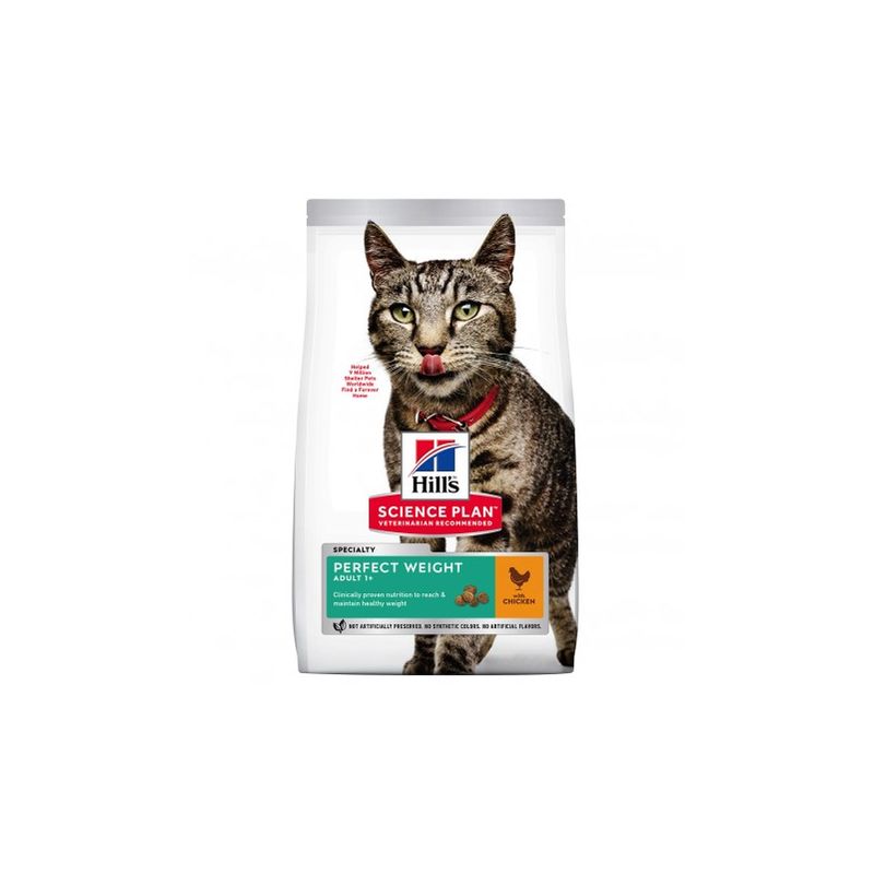 

Hill's Science Plan Adult Perfect Weight alimento seco gato sabor pollo Saco de 2,5 Kg