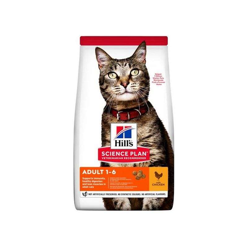 Hills - Science Plan Cat Adult Dry Chicken 300g PK6 - 262435