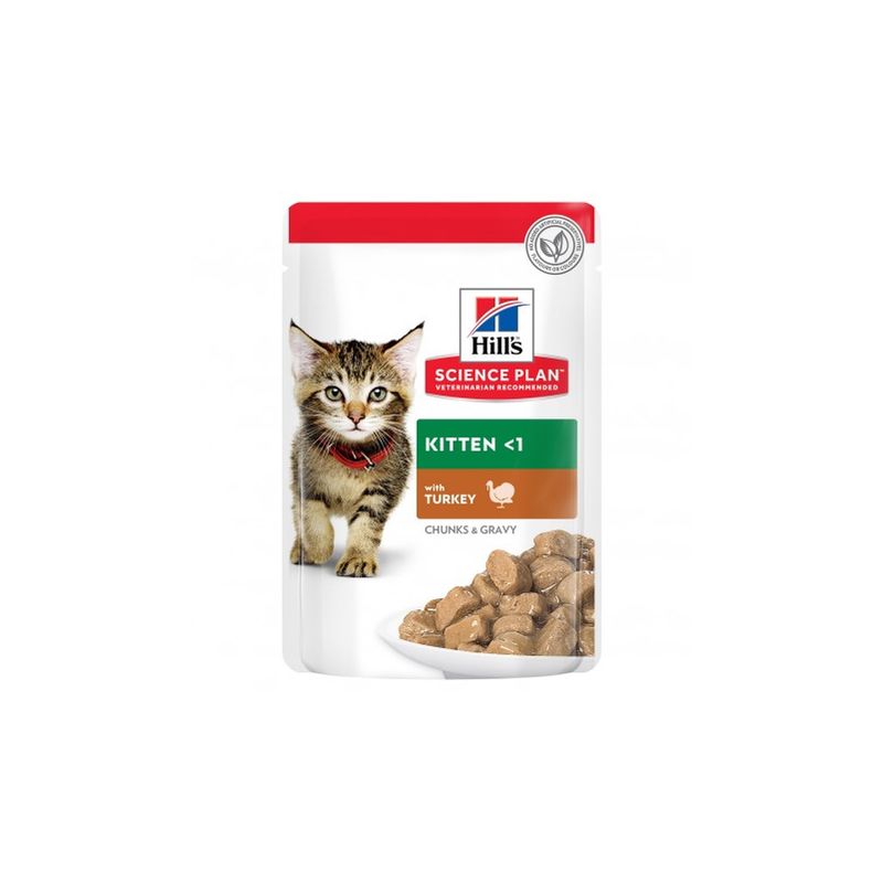 

Hill's Science Plan Kitten con Pavo (Bolsita) Pack 12 x bolsa de 85 gr