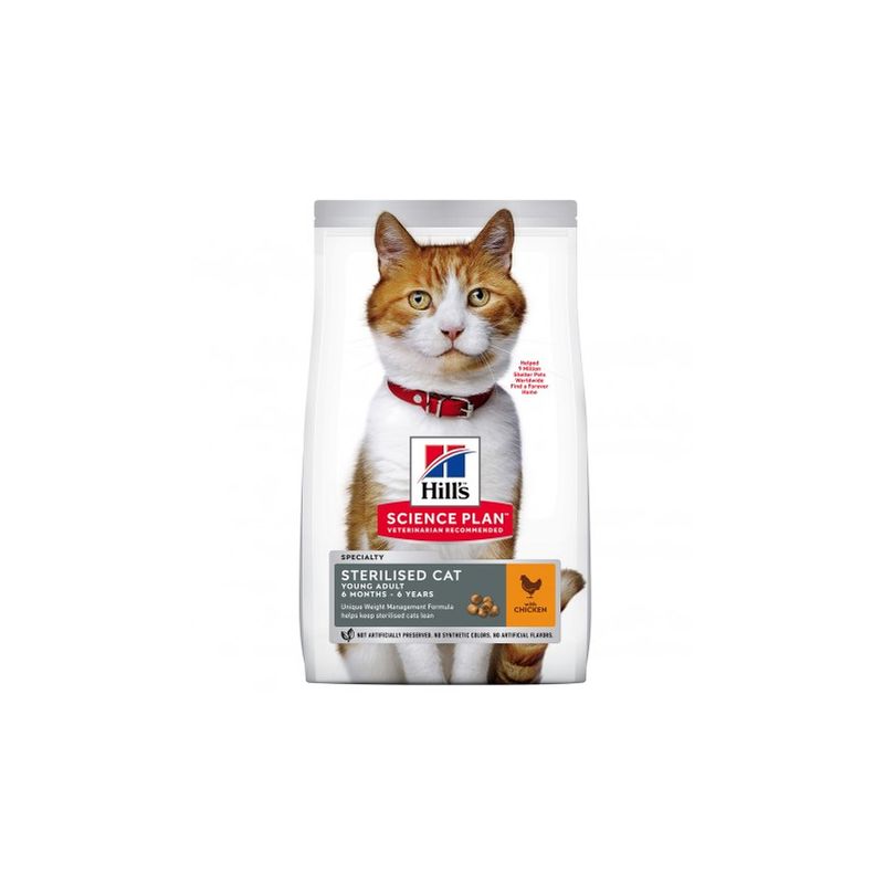 

Hill's Science Plan Young Adult Sterilised Cat alimento seco gato pollo Saco de 15 Kg