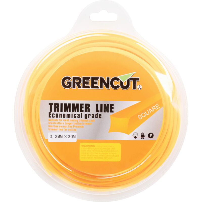 

Greencut - Hilo cuadrado 3,3 mm x 30 m desbrozadora