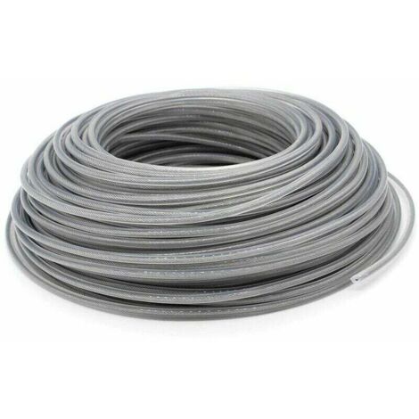 Hilo de acero universal para desbrozadora de césped de 3,0 mm, resistente, para cabezal de impacto de cortacéspedes de jardín