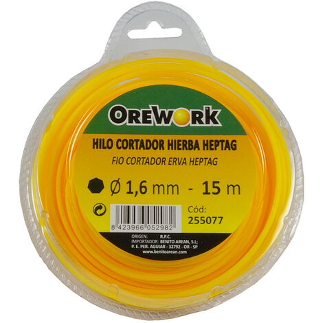 Hilo de corte heptagonal - Ø 3,30 mm - 50 m