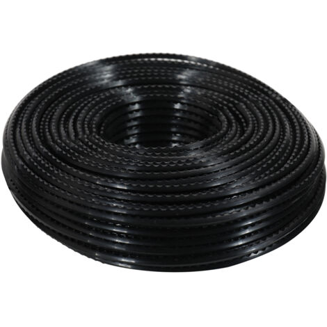 Hilo de corte profesional de nailon de 3 mm, 60 m de longitud con dientes de sierra, accesorio ideal para desbrozadoras y cortacéspedes.