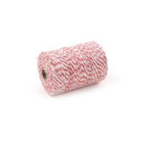 Hilo de corte rojo y blanco, 25 DKG - Talla NL, Miércoles, 25 L