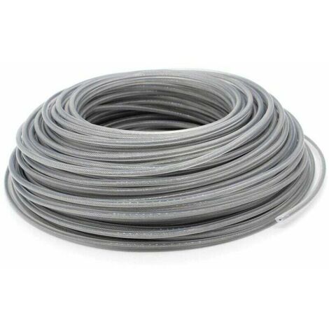 Hilo de corte universal de acero de 3,0 mm, alambre de acero resistente para desbrozadora de césped con cabezal de impacto y jardinería.
