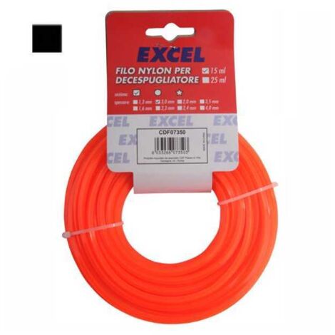 Hilo de nylon cuadrado de 3,0 mm, m 15, Excel 07350