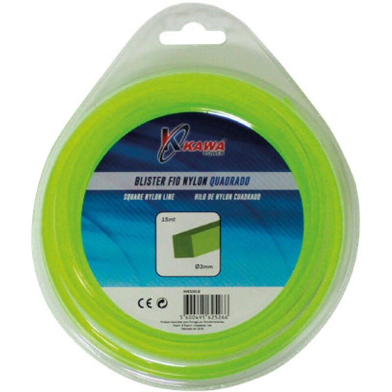 

Hilo De Nylon Para Desbrozadoras 2,4MM 15MT Cuadrado - Kawapower