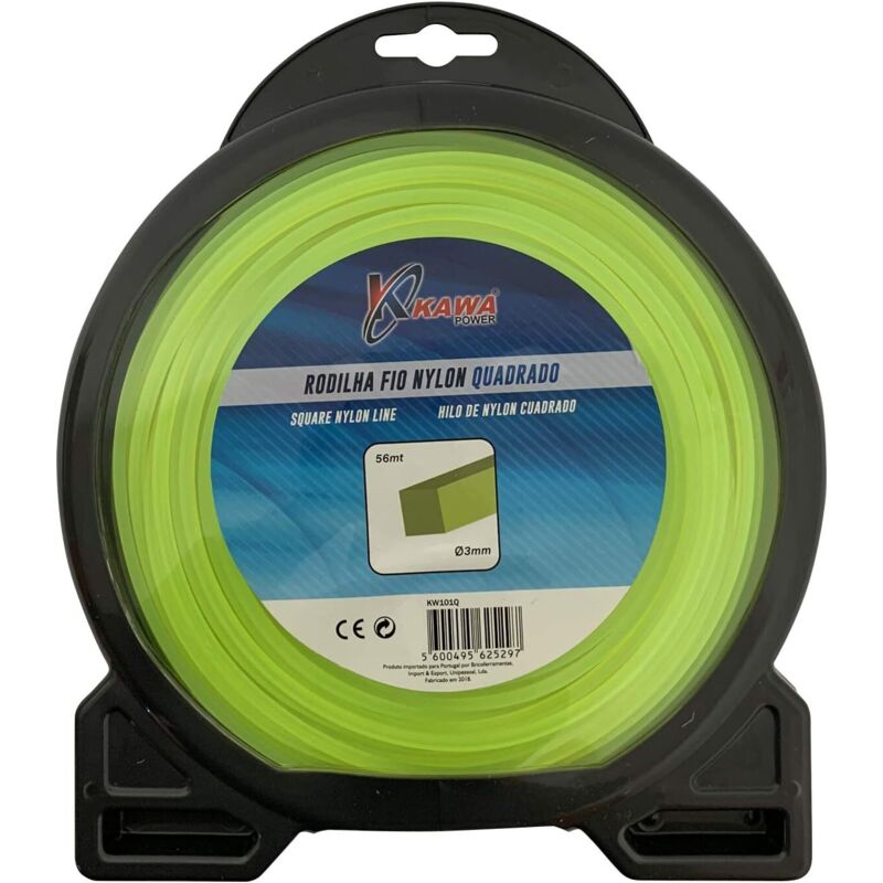 

Hilo De Nylon Para Desbrozadoras 3MM 56MT Cuadrado - Kawapower