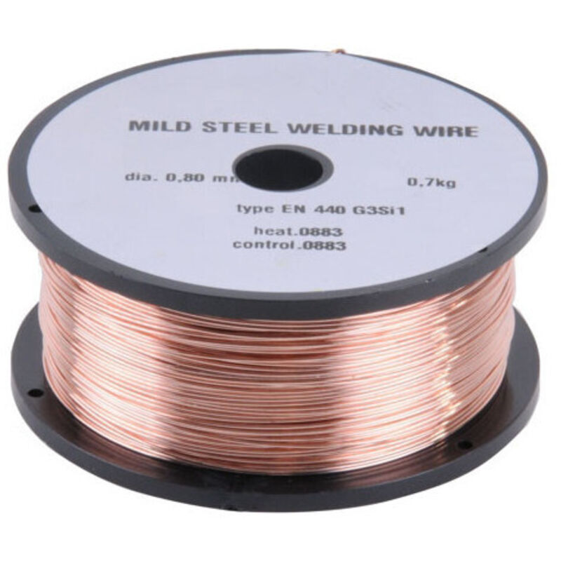 Hilo de soldadura de cobre con gas de 0,80 mm, 5,0 kg