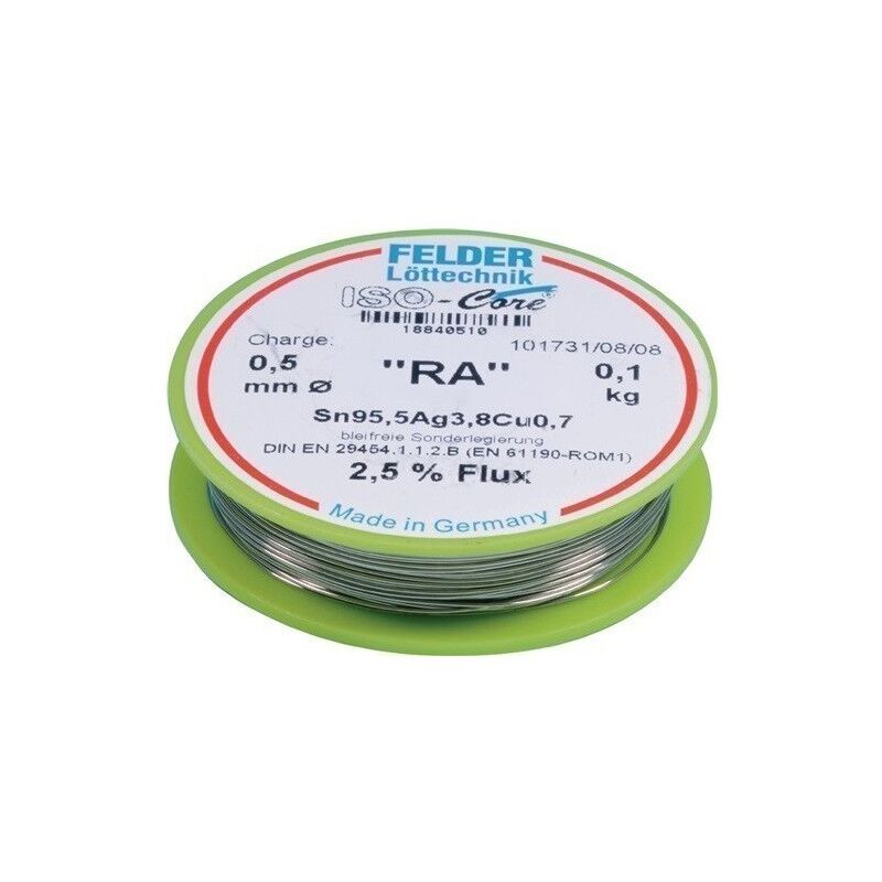 

Hilo De Soldar Iso-Core Ra 0,5 Mm 100 G Sn95,5Ag3,8Cu0,7 Fel