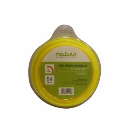 Hilo Desbrozador 3Mm Nyl Ama Rdo 54 Mt