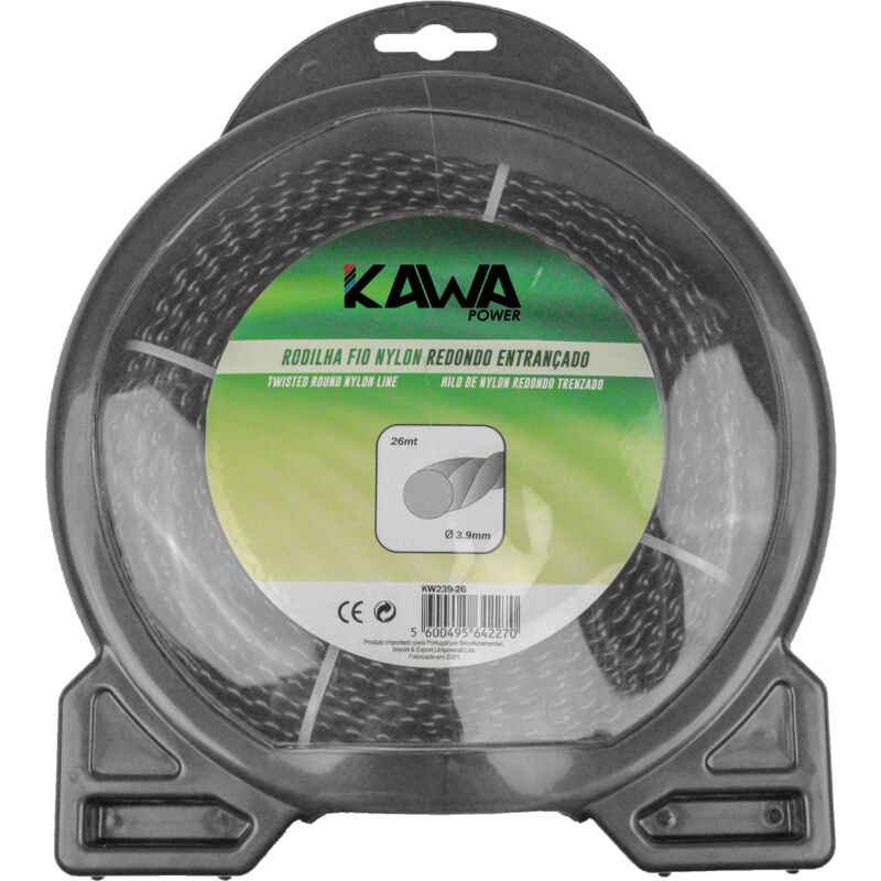 

Hilo Desbrozadora Nylon Redondo Trenzado 3.9MM 26MT - Kawapower