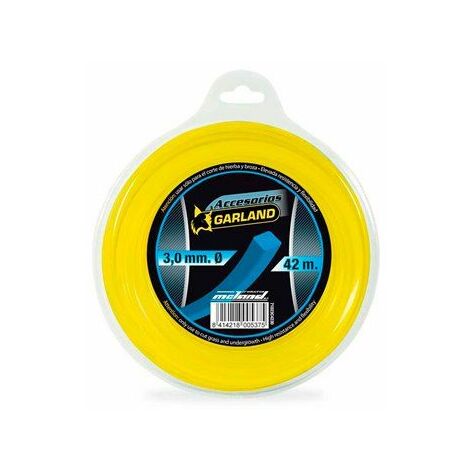Hilo dispensador para desbrozadora 42m ø3,0mm cuadrado 71023c4230 garland