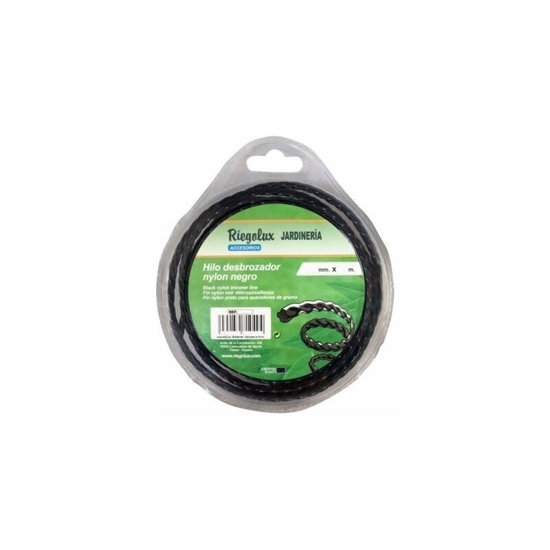 

Hilo Jardin 3,3Mm Desbrozador Riegolux Nylon Negro Helic 10 Mt