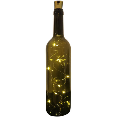 Hilo Luminoso 10 Leds para Botella con Tapón Plástico