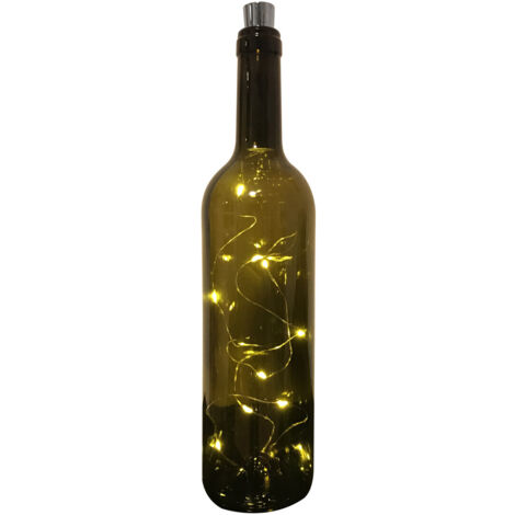 Hilo Luminoso 10 Leds para Botella Tapón Metal