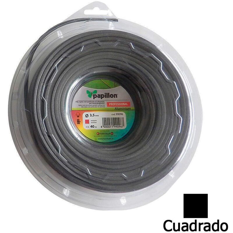 

Papillon - Hilo nylon / aluminio cuadrado profesional 3,5 mm. (40 metros)