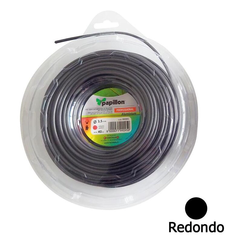 

Hilo nylon / aluminio redondo profesional 3,5 mm. (40 metros)