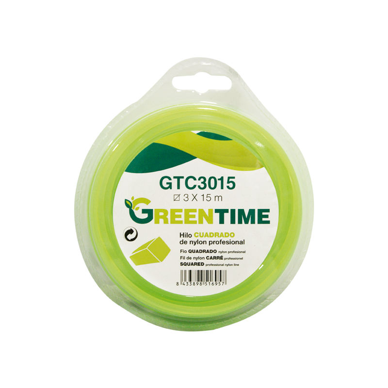 

Hilo nylon cuadrado GTC3050 3,0MMX50M - Greentime