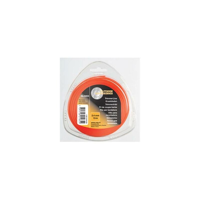 

Hilo de nylon para desbrozadora 15m de 2,4mm Mc Culloch