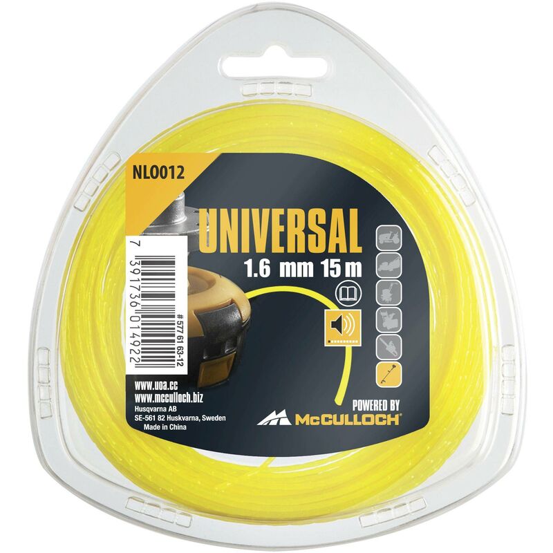 

Hilo desbrozadora Nylon silencioso - Mcculloch